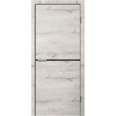 Дверь межкомнатная Сибирь Профиль Лофт LF02 Дуб арктик, глухое полотно, кромка, молдинг